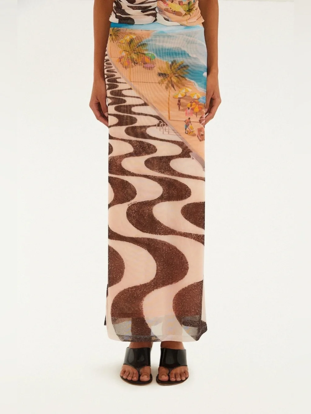 Farm Rio Multicolor Copacabana Beach Skirt